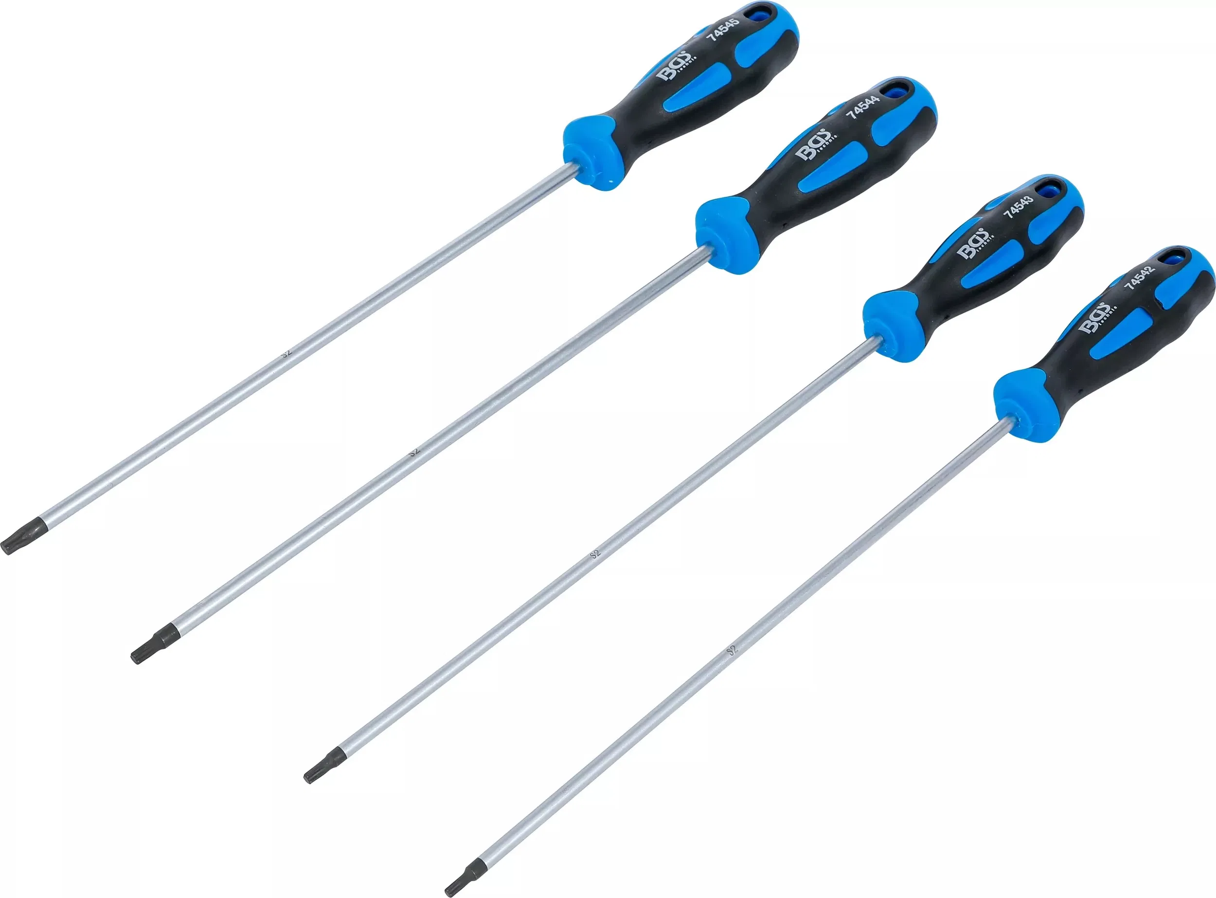 BGS Technic 9-74541 csavarhúzó készlet, Torx, extra hosszú, 250 mm, 4 részes termék fő termékképe