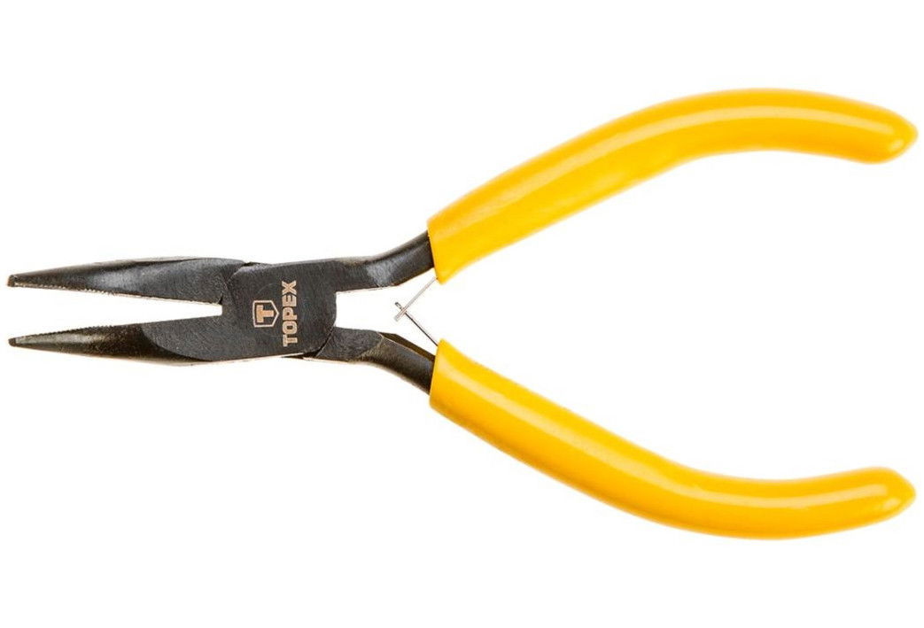 Topex 32D033 hajlított műszerész félkerekcsőrű fogó, 125 mm termék fő termékképe