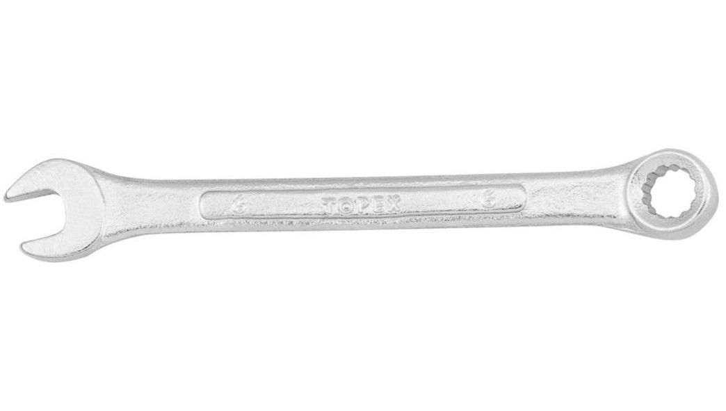 Topex 35D380 csillag-villáskulcs, 6 mm termék fő termékképe