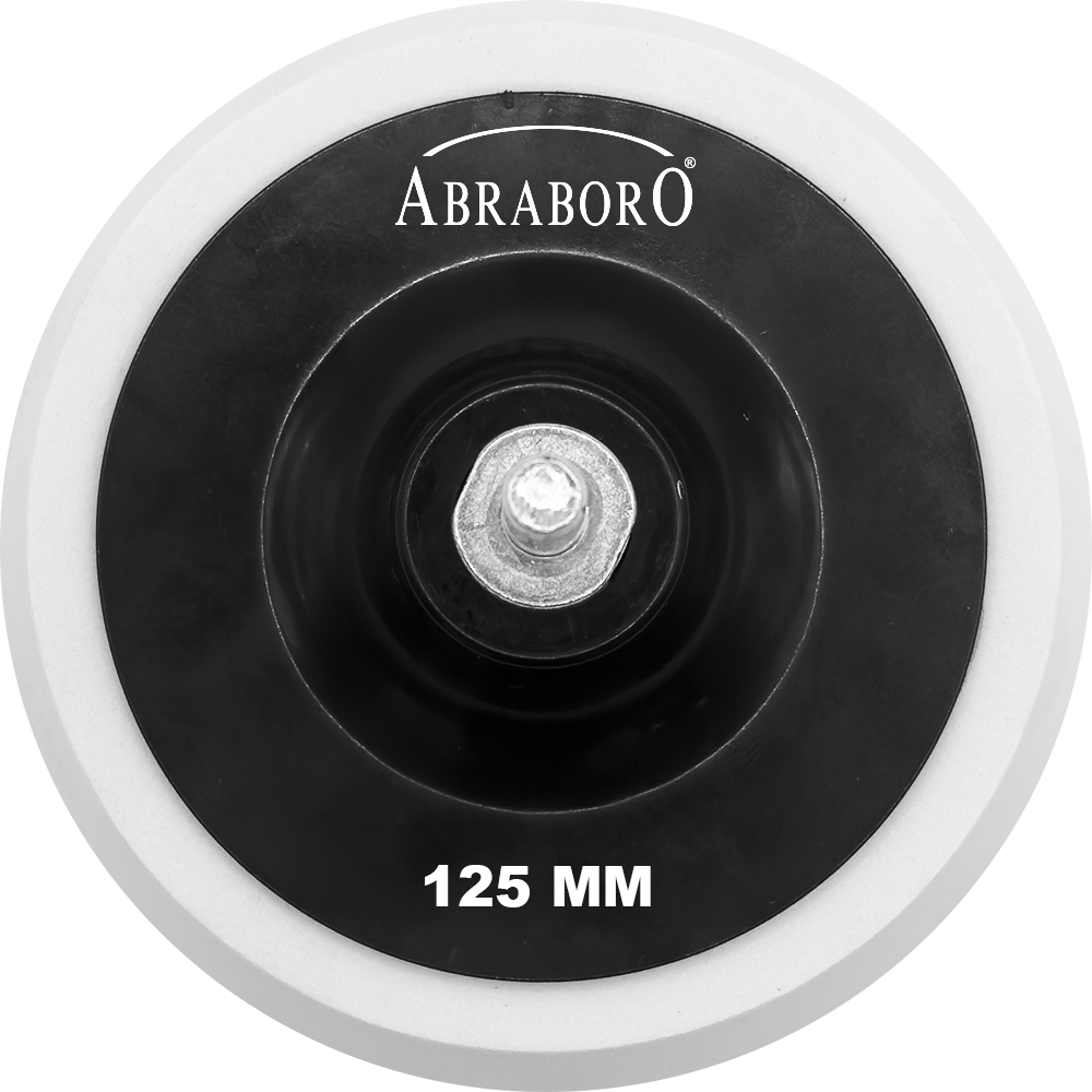 Abraboro 2in1 (M14 és Ø8 mm) tépőzáras gumitányér, Ø125 mm termék fő termékképe