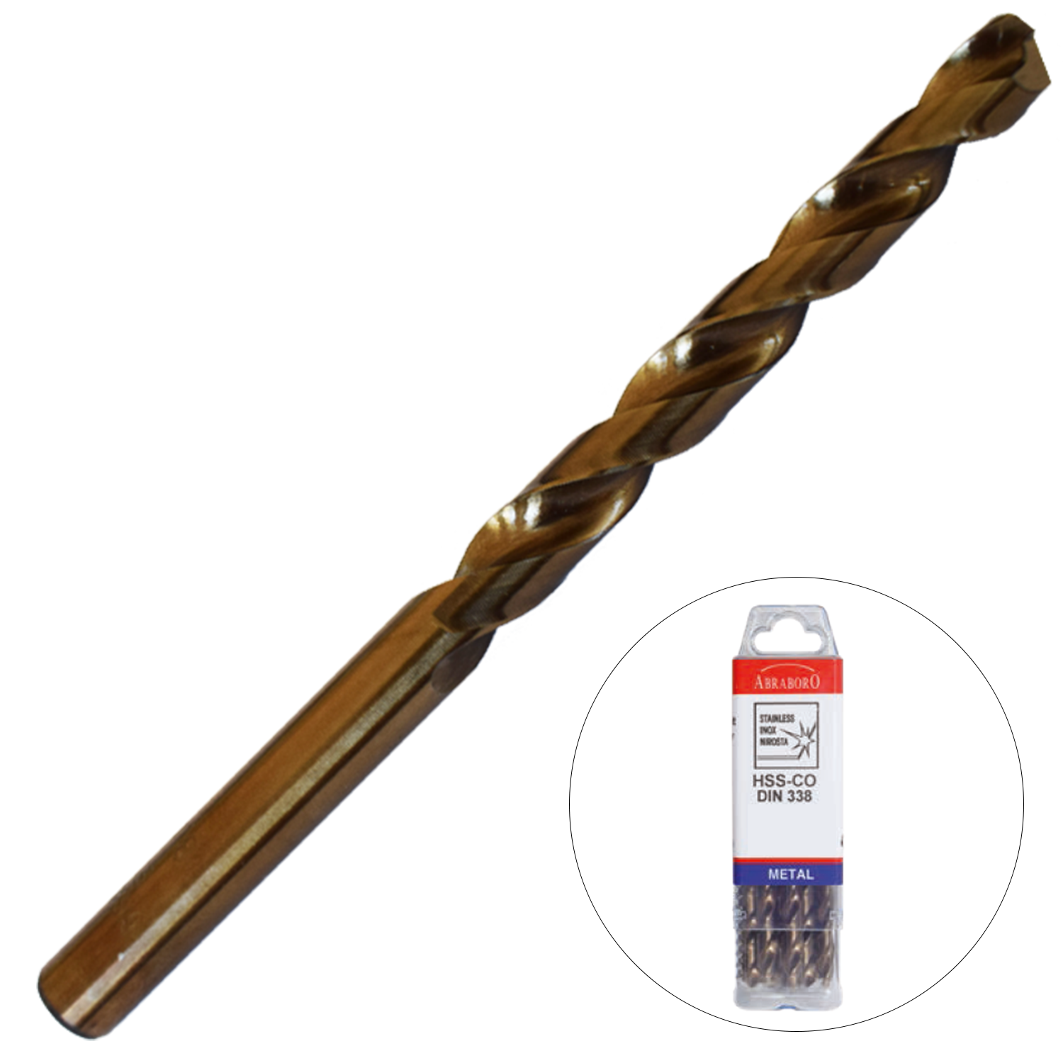 Abraboro 8.1 x 117 / 75 mm HSS-Co fémcsigafúró X-Pack, 10 db/csomag termék fő termékképe