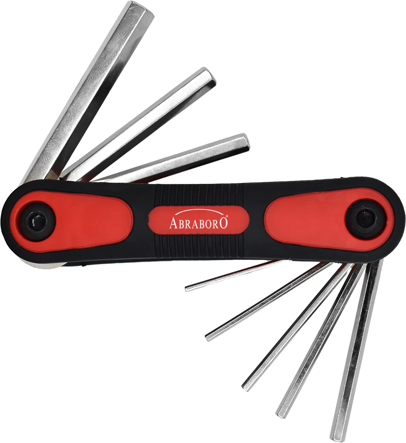 Abraboro MAMMUT összecsukható imbuszkulcs készlet, 8 részes termék fő termékképe