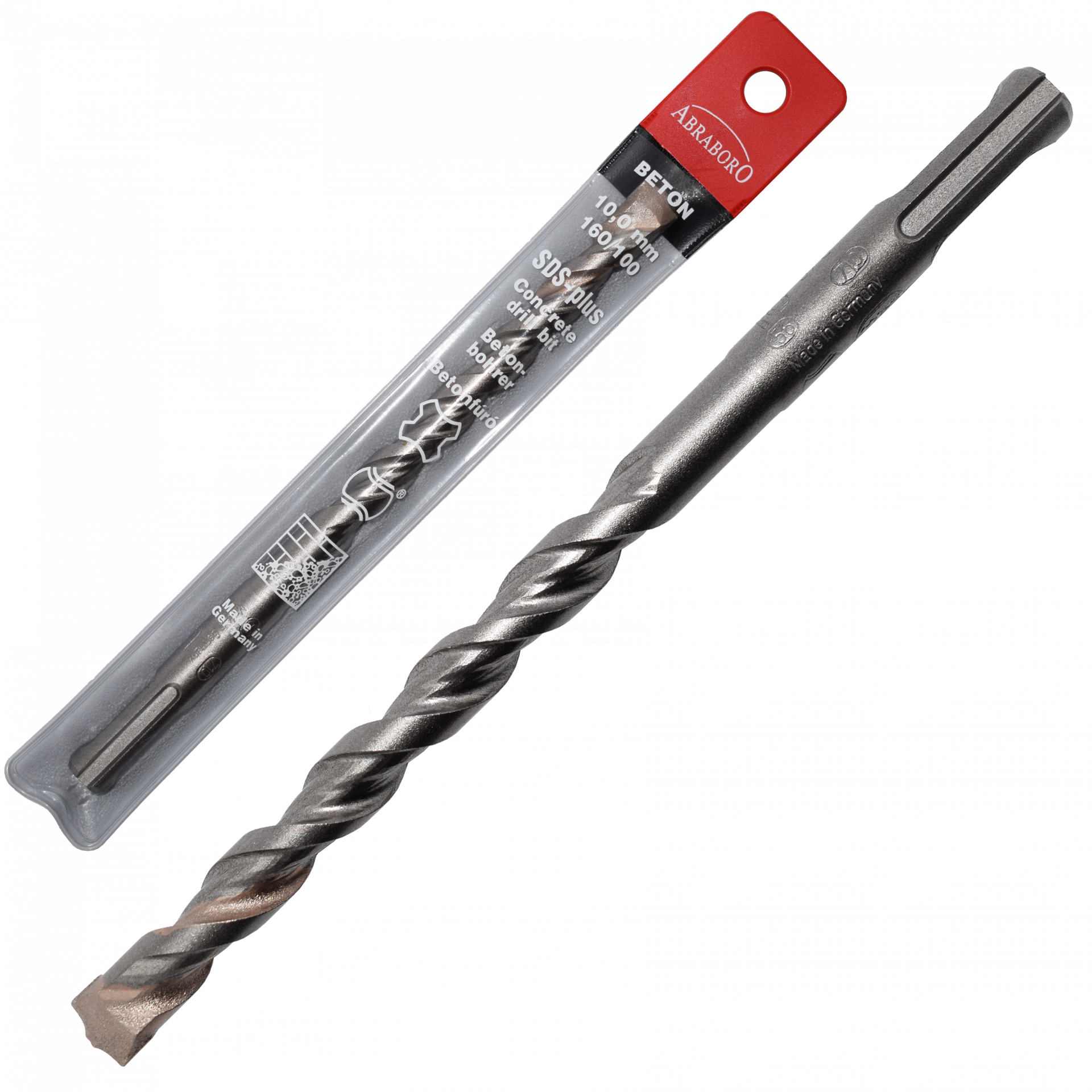 Abraboro 10 x 1000 / 950 mm SDS-plus TWIXX betonfúró műanyag tasakban termék fő termékképe