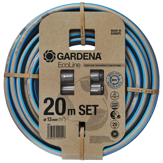Gardena EcoLine tömlő, 13 mm (1/2"), 20 bar, 20 m/tekercs + indulókészlet termék fő termékképe