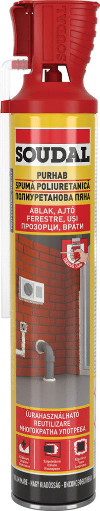 Soudal Kézi purhab Genius Gun fejjel, 750 ml termék fő termékképe