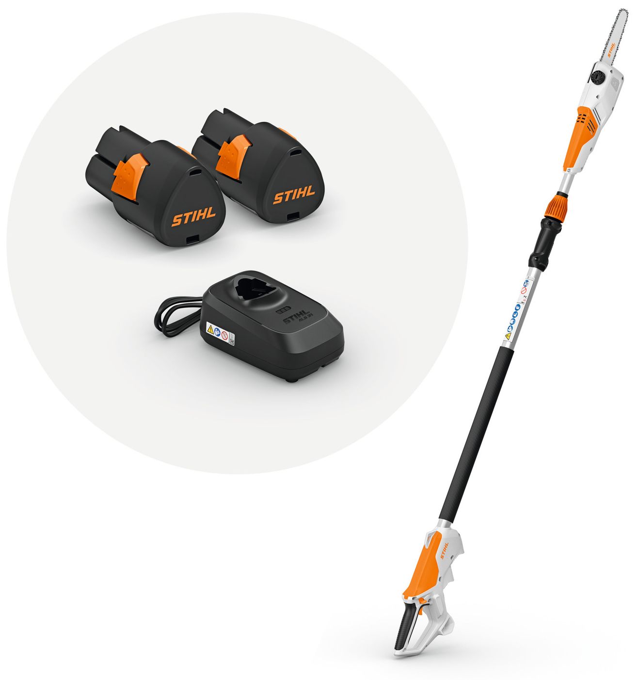 STIHL HTA 30 akkumulátoros magassági ágvágó teleszkópos szárral (2 x 2.1 Ah Li-ion akkuval) termék fő termékképe