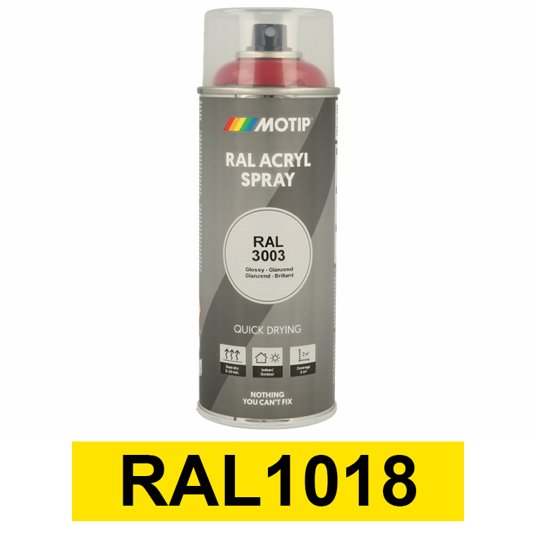 Motip Ipari festék spray, RAL1018, 400 ml termék fő termékképe