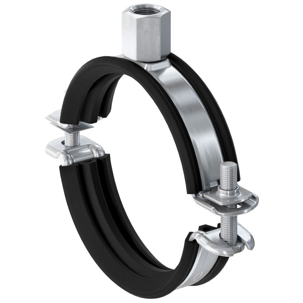 Fischer FRS-L 60 - 66 M8 / M10 kétcsavaros gumibetétes csőbilincs, 10 db/csomag termék fő termékképe