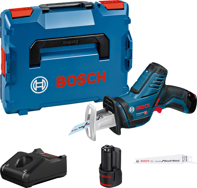 Bosch GSA 12V-14 akkus szablyafűrész (2 x 3.0 Ah Li-ion akkuval) termék fő termékképe