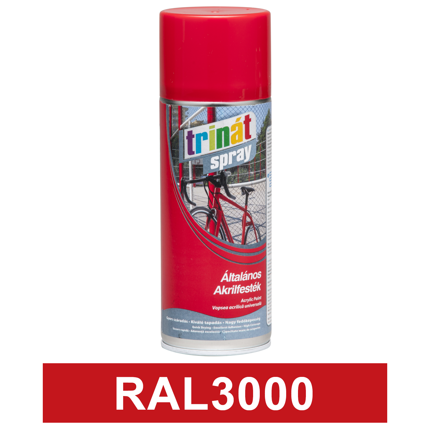 Trinát Általános akrilfesték spray, RAL3000, 400 ml termék fő termékképe